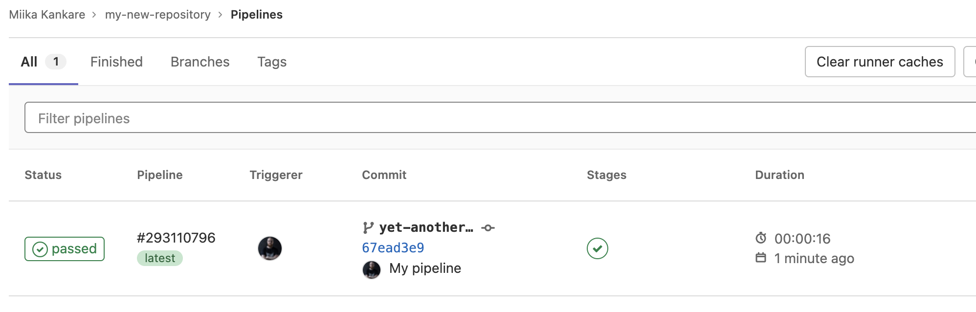 GitLab First Pipeline